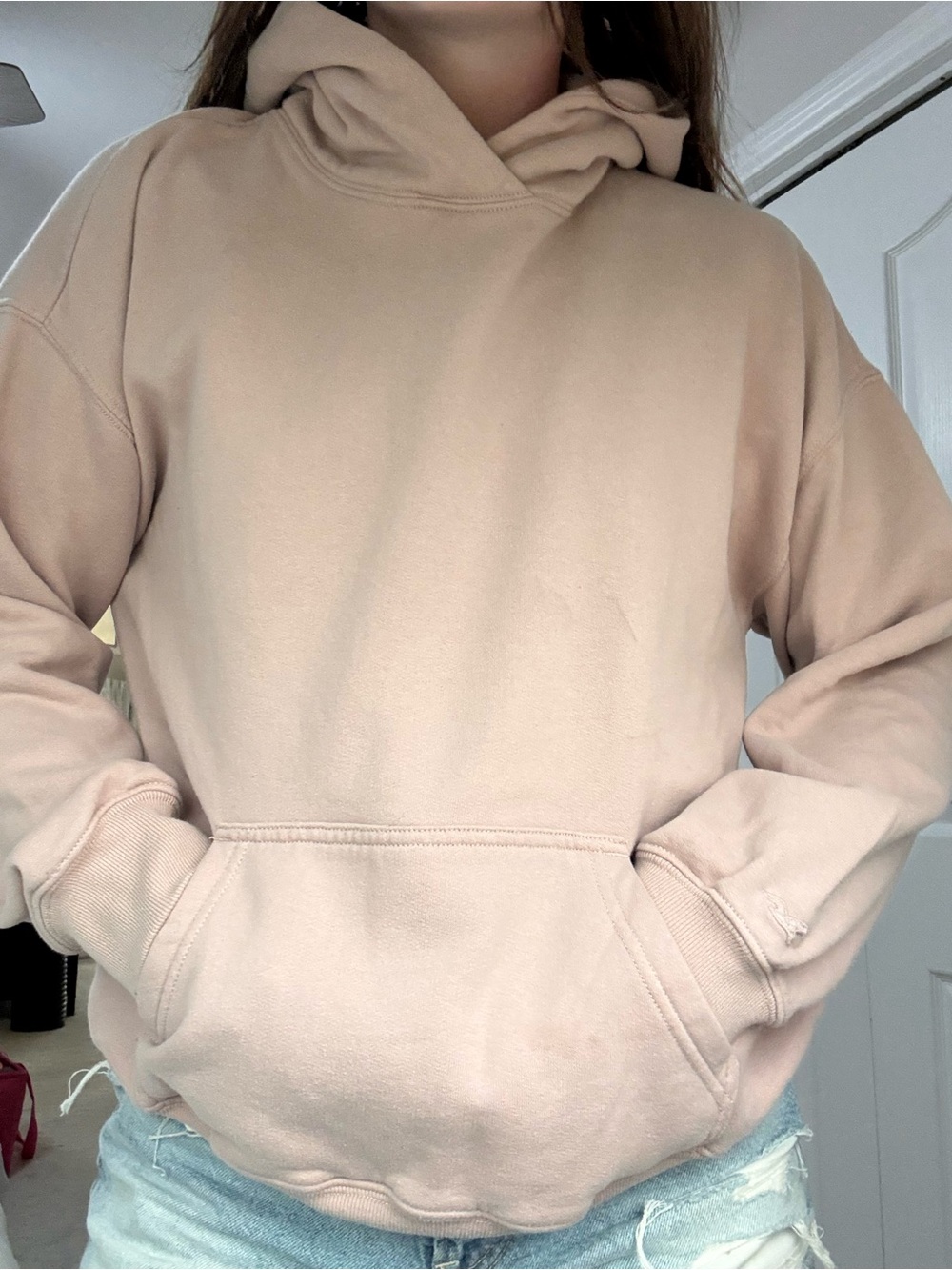 Hollister Soft Dusty Pink Pullover Hoodie
